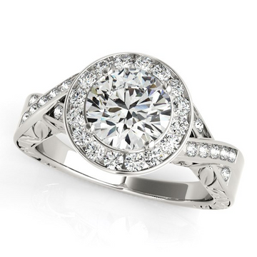 The Divine Embrace: A Mother's Day Tribute to Mary (Halo Diamond Ring)