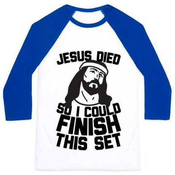 JESUS DIED SO I COULD FINISH THIS SET UNISEX CLASSIC BASEBALL TEE