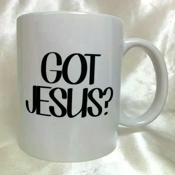 1pc Got Jesus? Ceramic Coffee Mug - Insulated, Reusable, Multipurpose, Humorous Religious Design, Dishwasher Safe