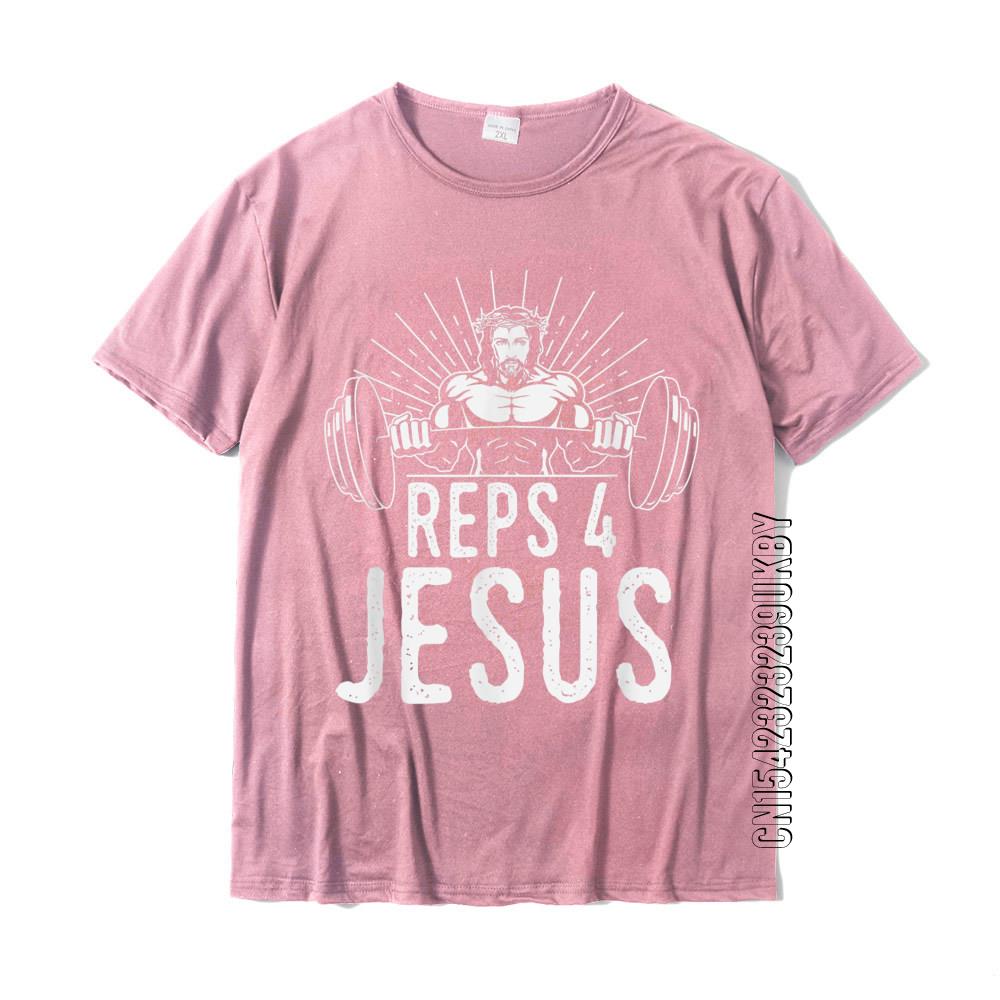 Funny Reps 4 Jesus Gym Weightlifting T-Shirt - Jesus Christ Heals