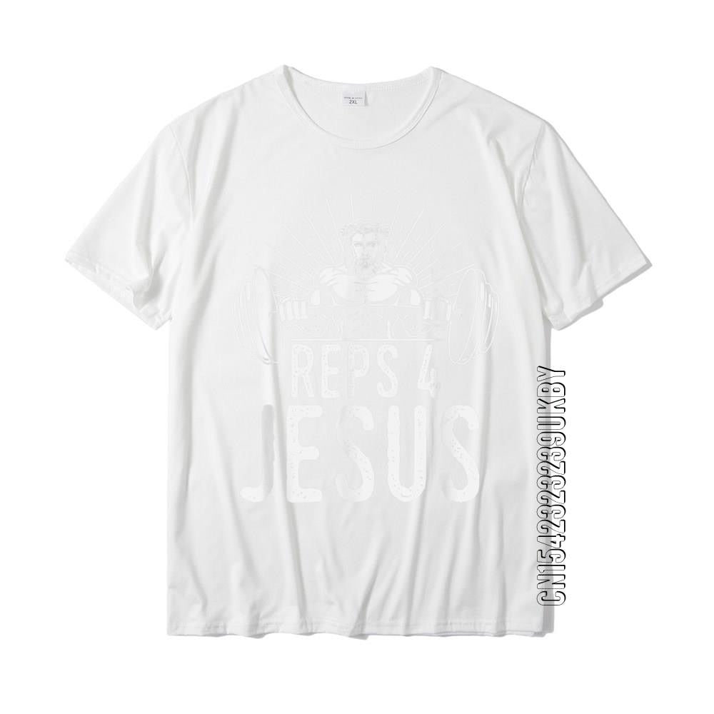 Funny Reps 4 Jesus Gym Weightlifting T-Shirt - Jesus Christ Heals