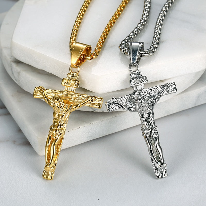 Christ Cross Pendant Necklace - Jesus Christ Heals