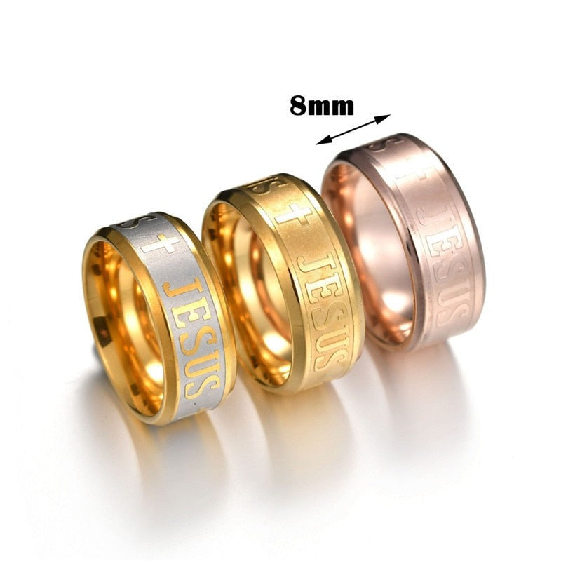 Jesus Cross Ring - Jesus Christ Heals