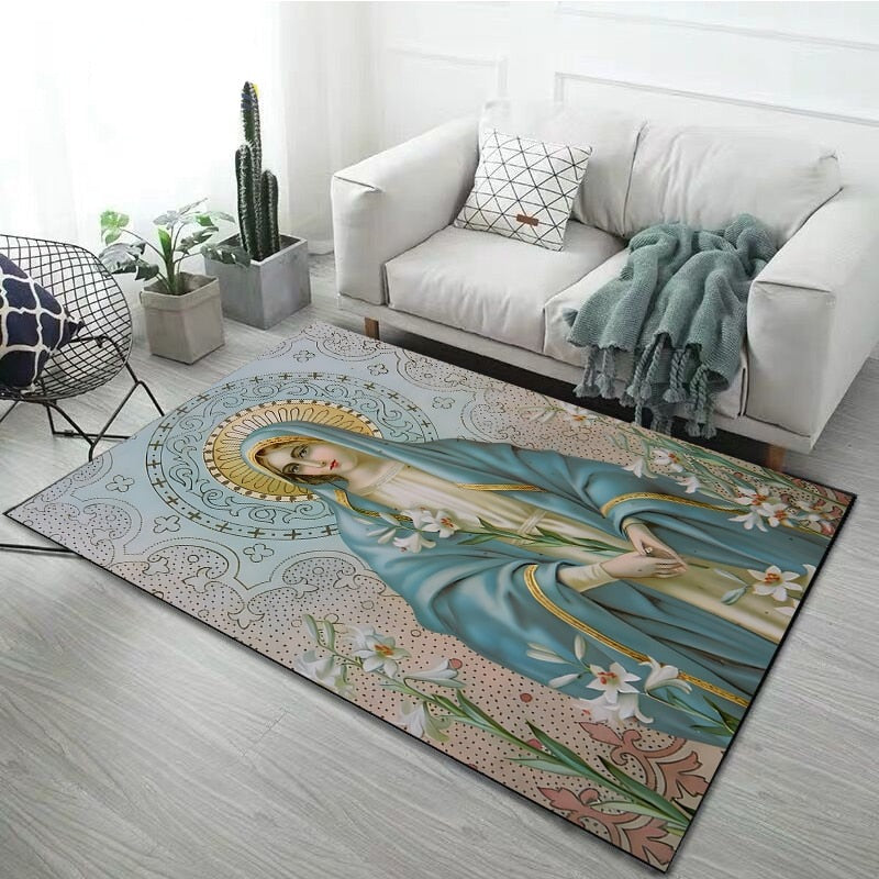 Jesus Mother Printing Carpet - Jesus Christ Heals